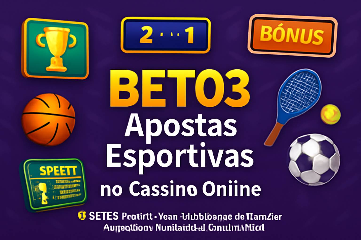 Apostas esportivas no cassino online BET03